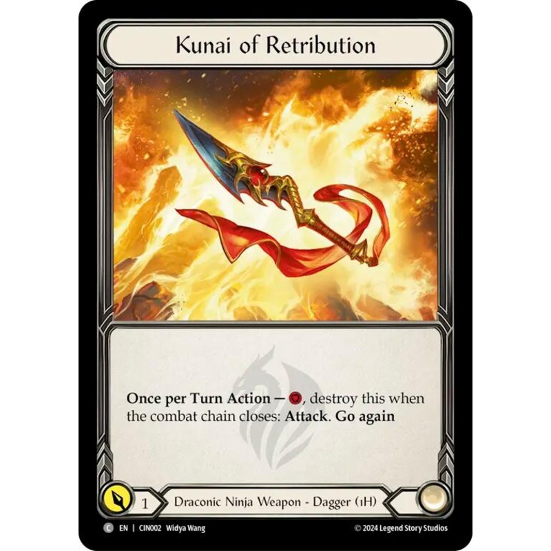 Kunai of Retribution [CIN002] (The Hunted Cindra Blitz Deck)