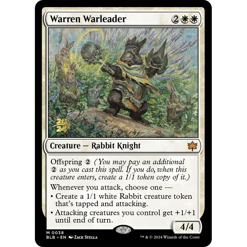 Warren Warleader [Bloomburrow Prerelease Promos]