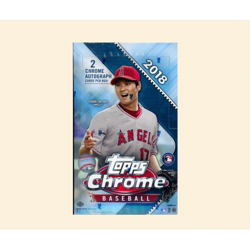 2018 Topps Chrome Baseball Sealed Hobby Box
