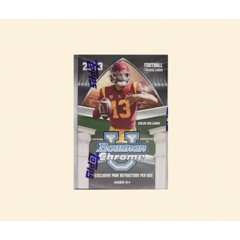 2023 Bowman University Chrome Football Sealed Blaster Box