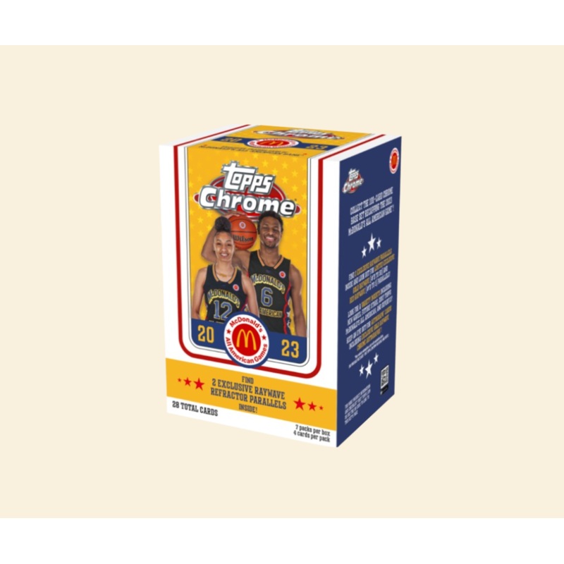 2023 Topps McDonald’s All American Chrome Basketball Sealed Blaster Box