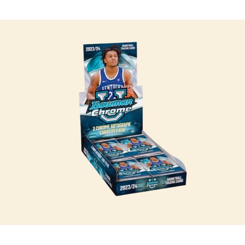 2023-24 Bowman Chrome University Basketball Sealed Hobby Box