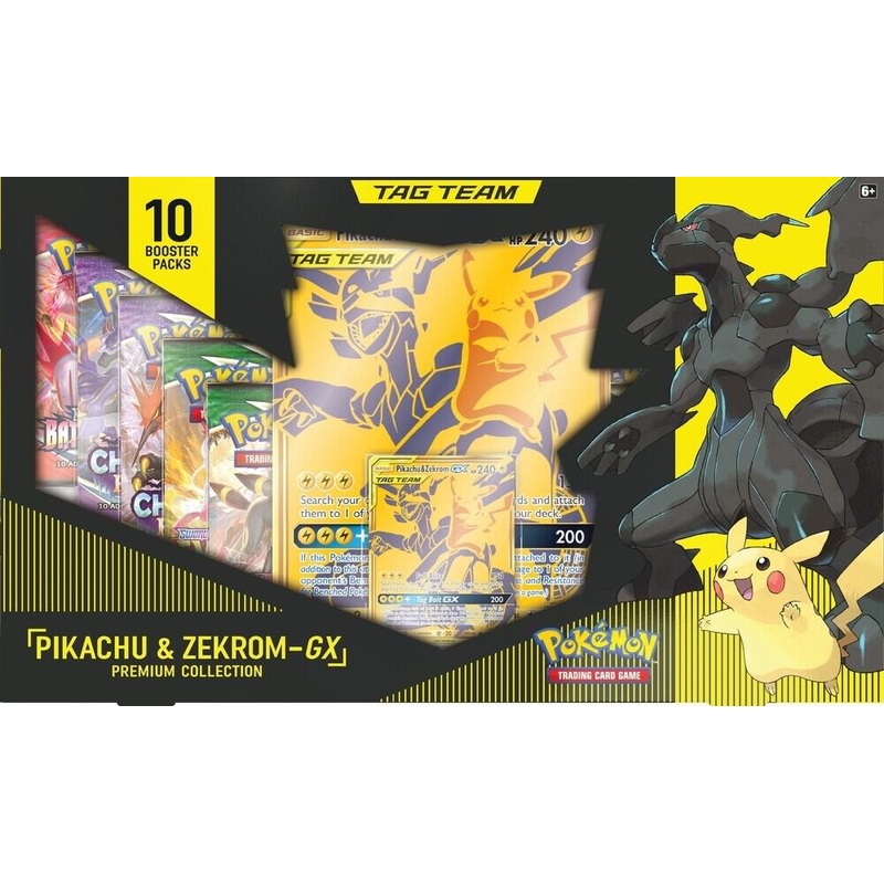 Pokemon Pikachu & Zekrom GX Premium Collection Box – Miscellaneous Cards & Products (MCAP)