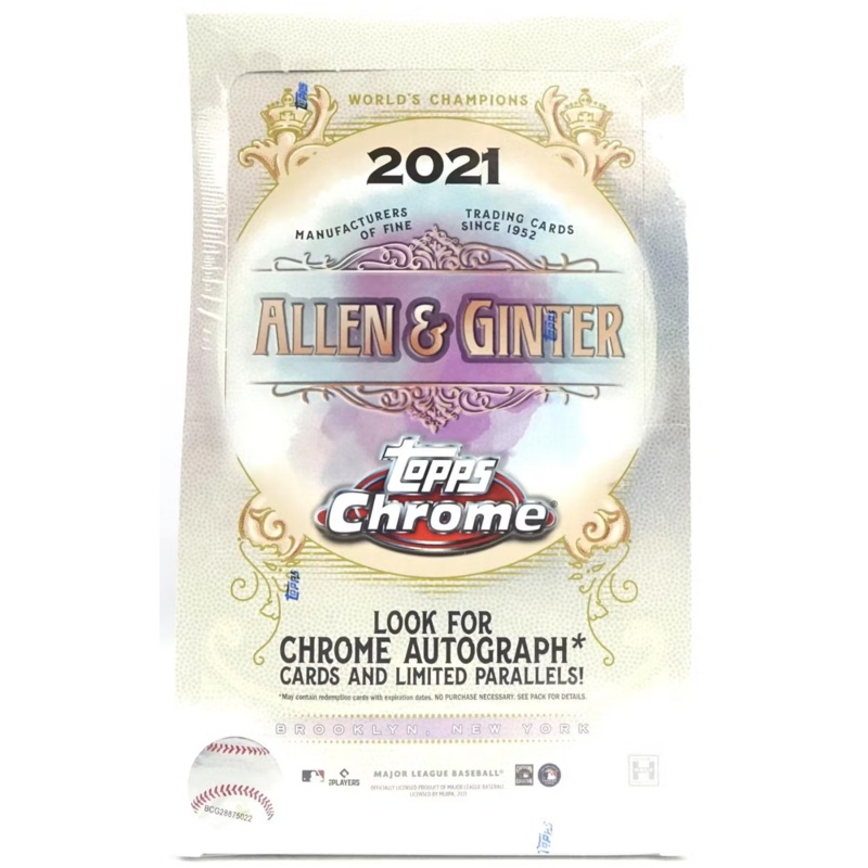 2021 Topps Allen & Ginter Chrome Baseball Sealed Hobby Box