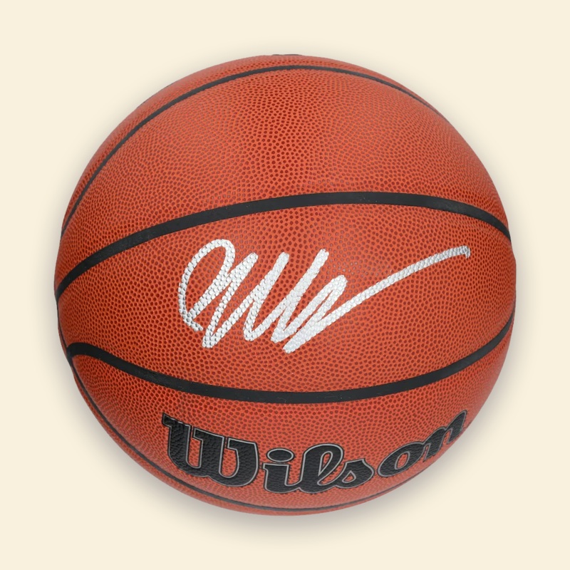 Victor Wembanyama Autographed Signed Basketball Wilson 2023 Rookie NBA Draft Authentic Series Auto San Antonio Spurs