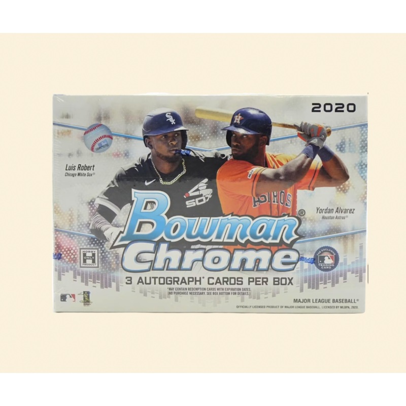 2020 Bowman Chrome Baseball Sealed HTA Choice Box *3 Autos*