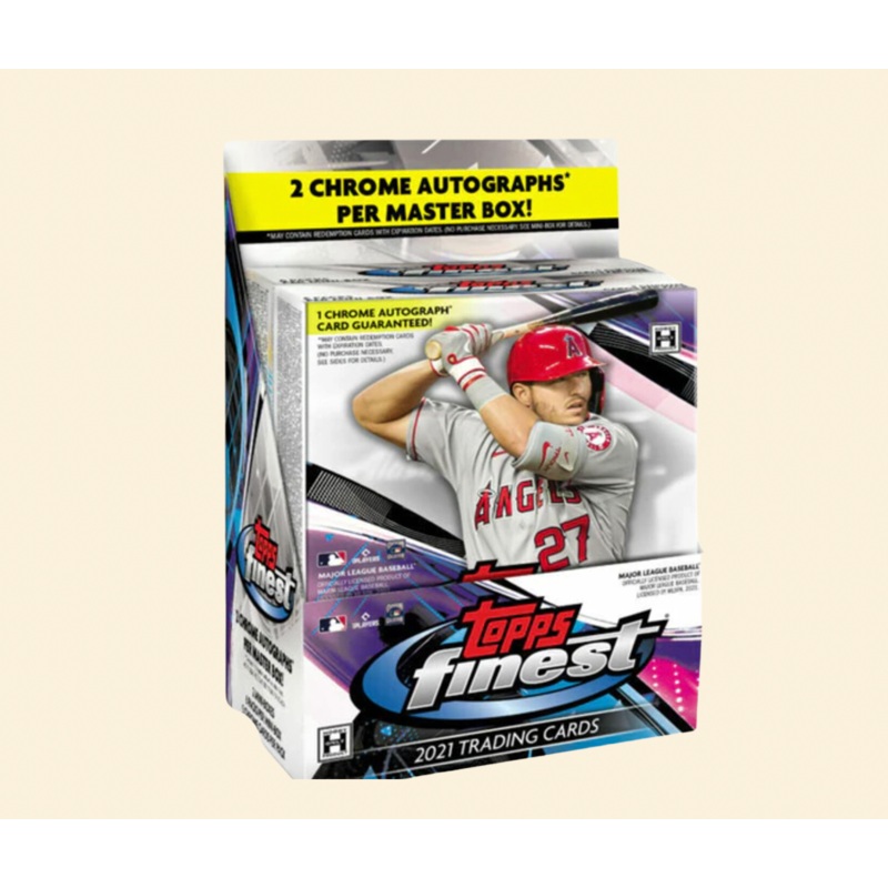 2021 Topps Finest Baseball Sealed Master Hobby Box *2 Autos