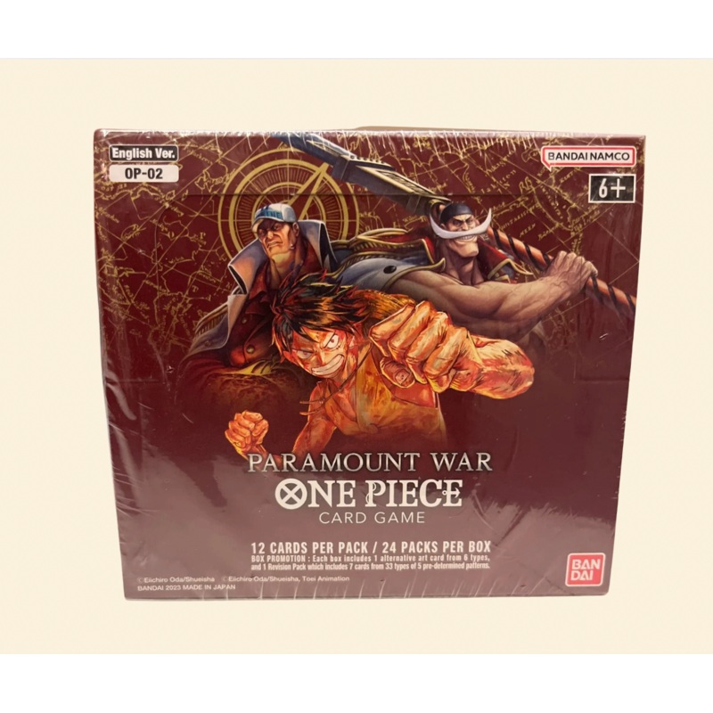 One Piece TCG: Paramount War Sealed Booster Box (OP02)