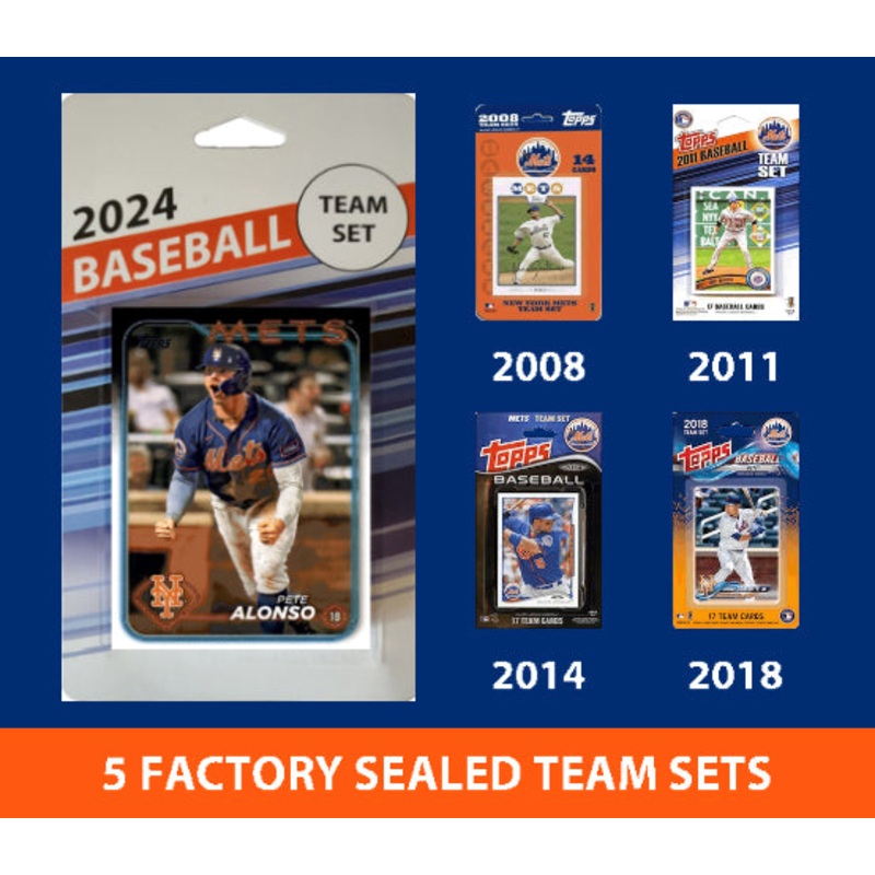 2024 Topps Series 1 New York Mets Team Set Alonso MultiPack 2008 2011 2014 2018