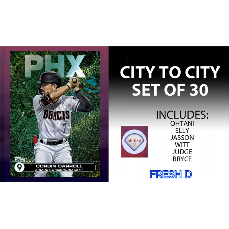 2024 Topps Series 2 City To City Set of 30 Dominguez Elly De La Cruz Adley Ohtani Judge