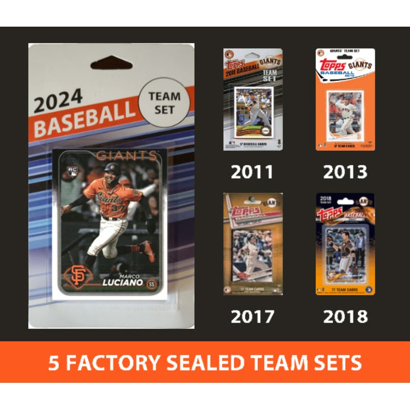 2024 Topps SF Giants Luciano Team Set MultiPack 2011 2013 2017 2018 Buster Posey