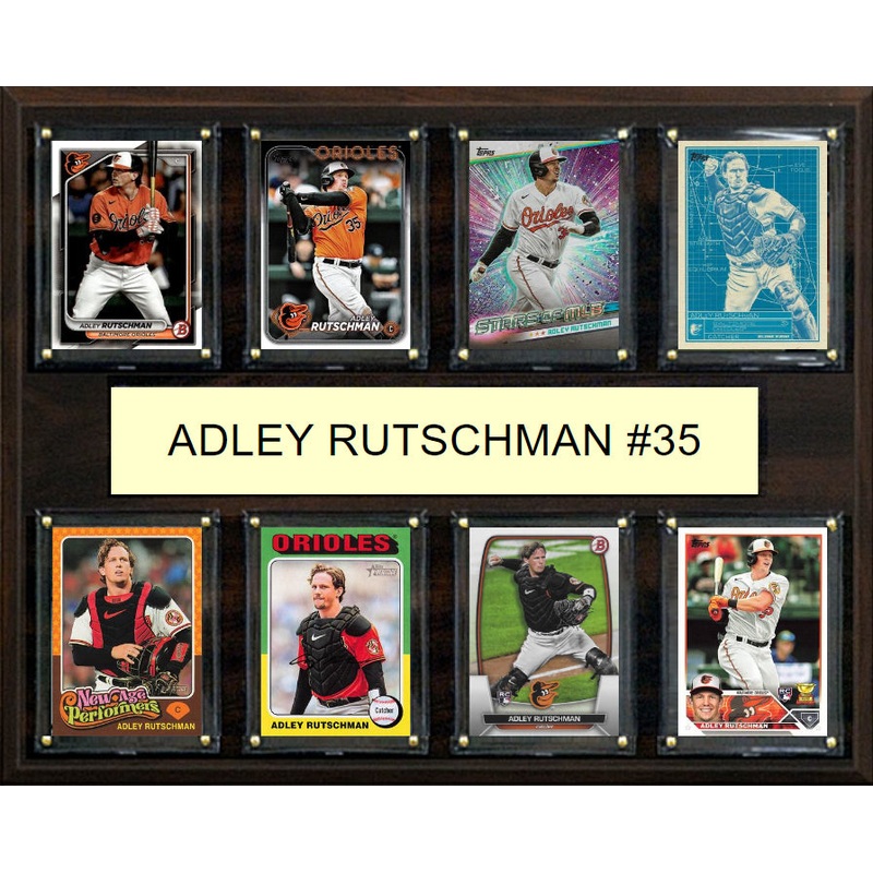 Adley Rutschman #35 Plaque 8 Cards Topps Bowman 2023 2024 Baltimore Orioles