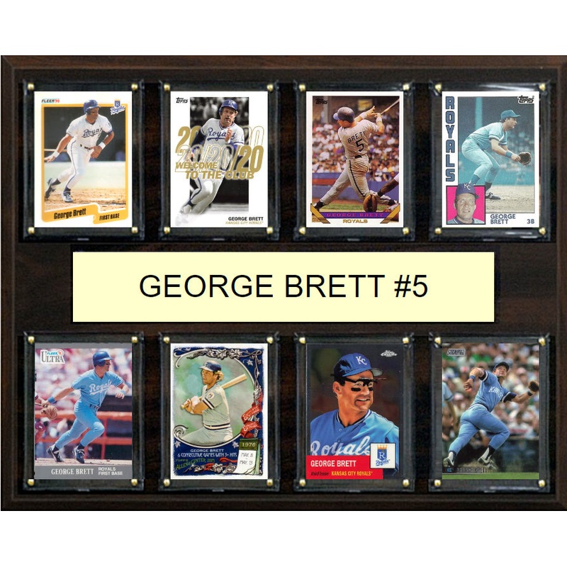 George Brett #5 Plaque 8 Cards Topps Bowman 2023 2024 2022 Kansas City Royals