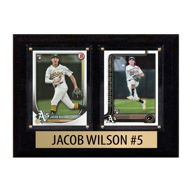 Jacob Wilson 2 Card 2025 Topps Bowman Plaque Athletics