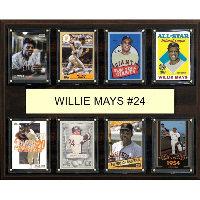 Willie Mays #24 Plaque 8 Cards Topps Bowman 2023 2024 2022 San Francisco Giants