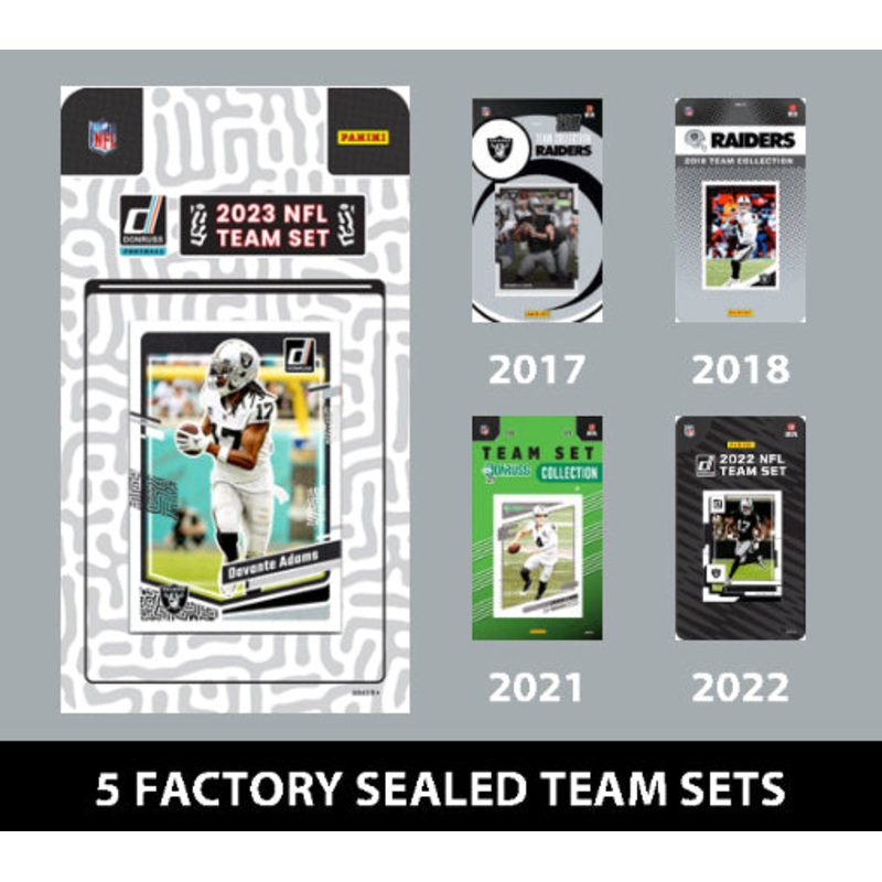2023 Donruss Las Vegas Oakland Raiders Team Set MultiPack 2022 Bo Jackson 2021 2018 2017