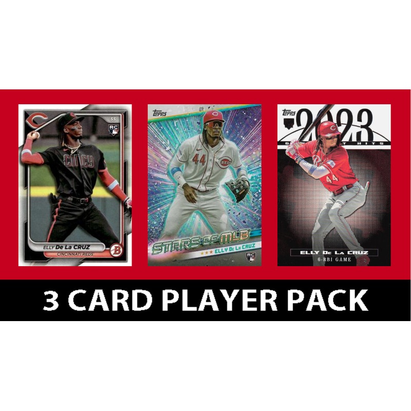 2024 Topps 3 Card Player Pack Elly De La Cruz Bowman Topps Greatest Hits Stars MLB