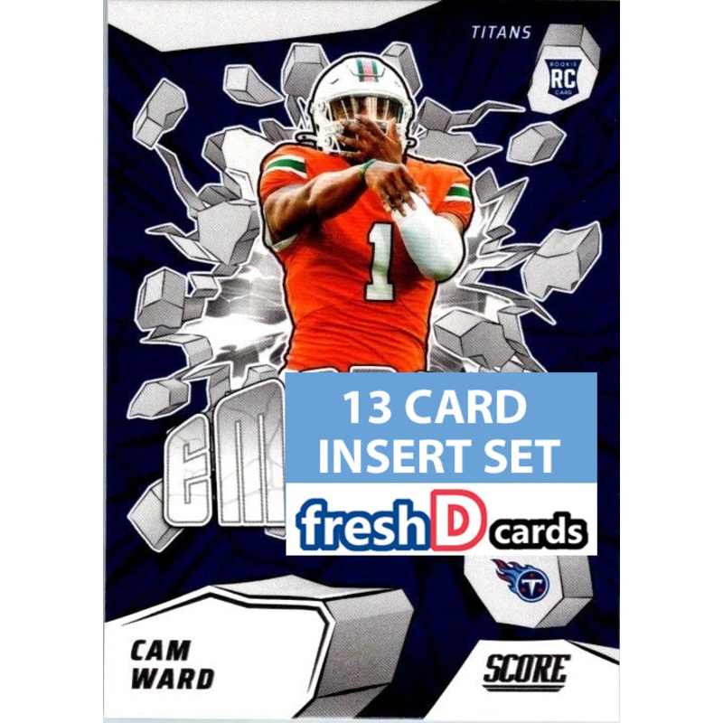 2025 SCORE Emerged Insert Set Cam Ward Shedeur Sanders Jayden Daniels Ashton Jeanty