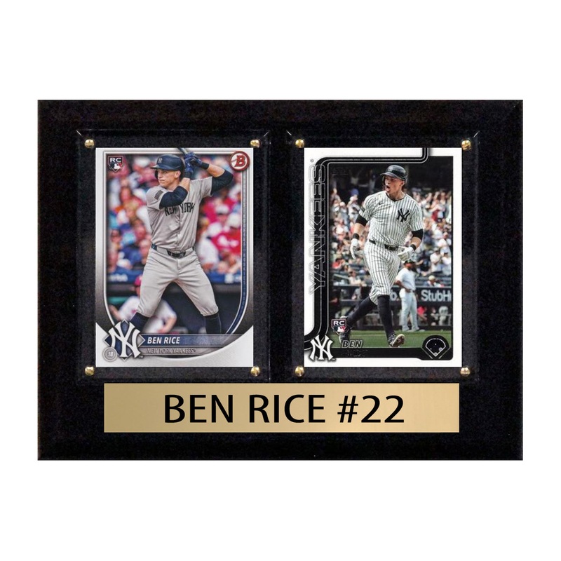 Ben Rice 2 Card 2025 Topps Bowman Plaque New York Yankees RC