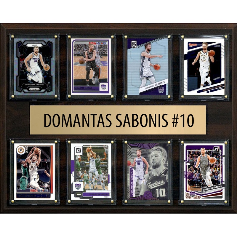 Domantas Sabonis 8 Card Plaque Donruss Hoops Fleer 2025 2024 Sacramento Kings