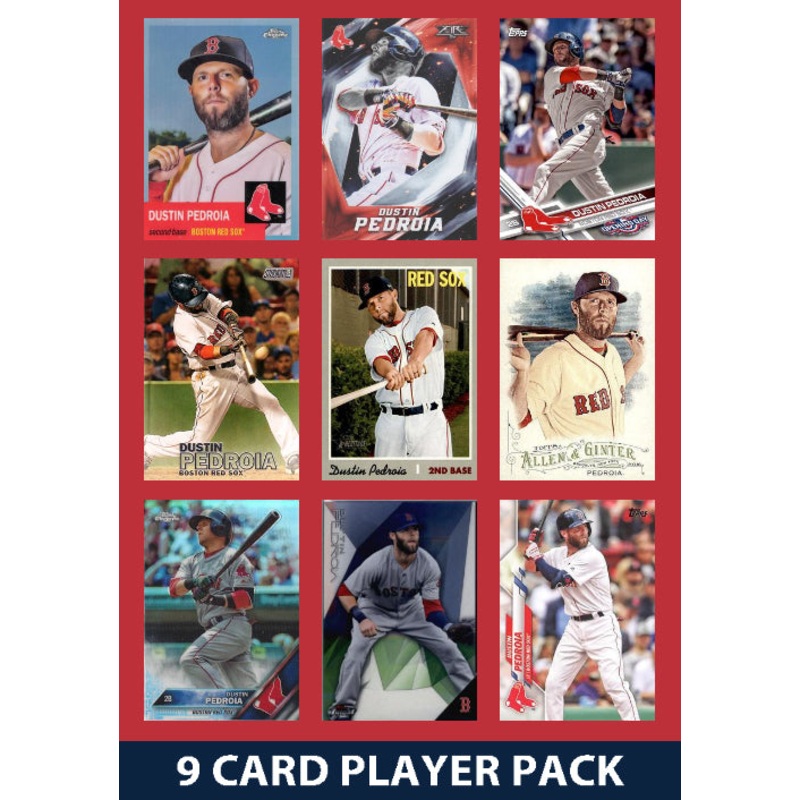 Dustin Pedroia Boston Red Sox 9 Card Legend Pack 2025 2024 Topps Bowman
