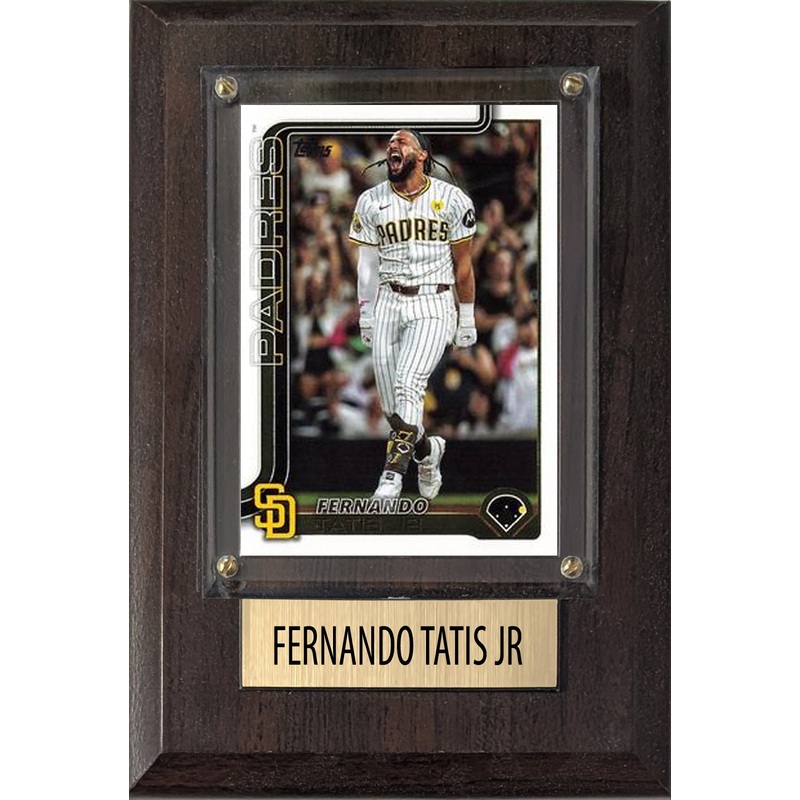 Fernando Tatis Jr San Diego Padres 2025 2024 Topps Bowman 4×6 Gift Plaque