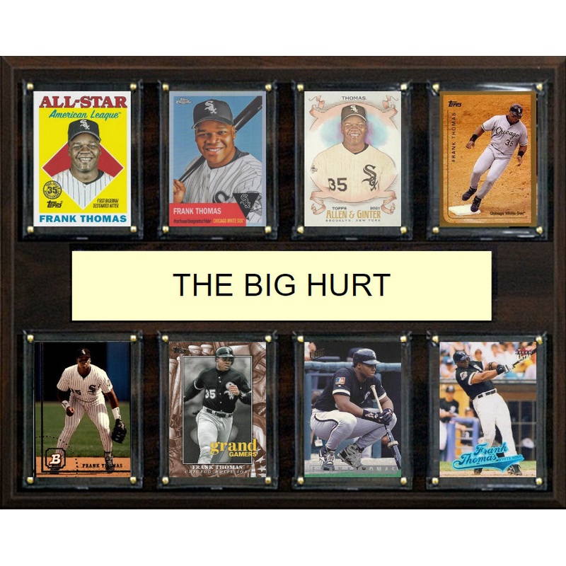 Frank Thomas The Big Hurt 8 Card Plaque Topps Bowman 2023 2024 Chicago White Sox