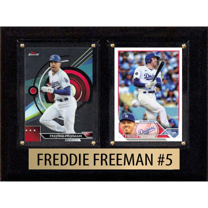 Freddie Freeman LA Dodgers 2024 2025 Topps Card Plaque 6×8
