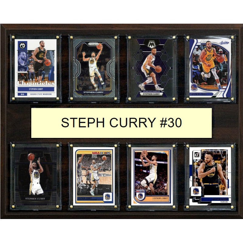 Steph Curry Plaque 8 Cards Hoops Prizm Donruss 2023 2024 2022 Golden Sate Warriors