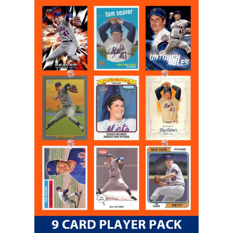 Tom Seaver New York Mets 9 Card Legend Pack Topps Bowman 2025 2024 2023
