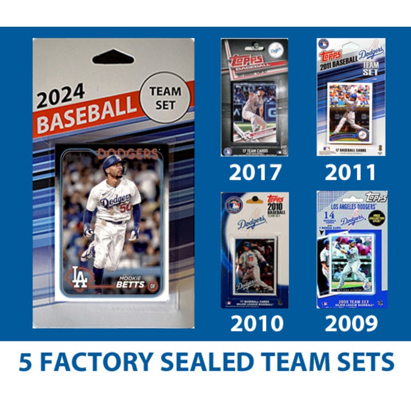 2024 Topps LA Dodgers Team Set MultiPack 2017 2011 2010 2009