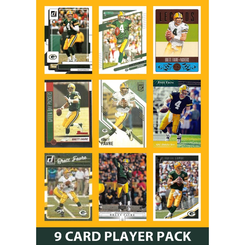 Brett Favre 9 Card Legend Pack  2024 2025 Donruss Topps Panini Score Green Bay Packers
