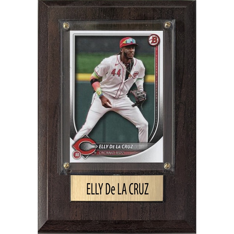 Elly De La Cruz Cincinnati Reds 2025 2024 Topps Bowman 4×6 Gift Plaque