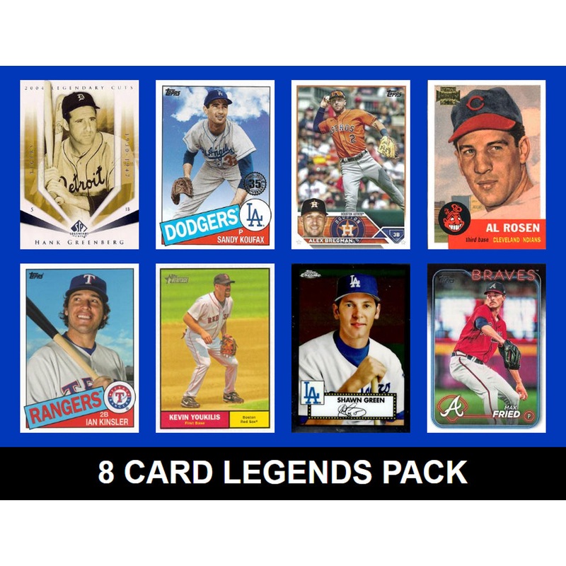 Jewish Legends 8 Card MLB  Pack 2024 2023 Topps Bowman Koufax Bregman Shawn Green
