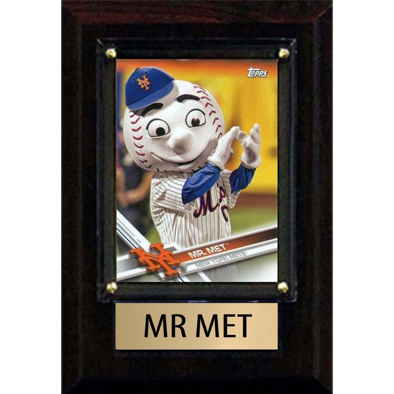 Mr Met 2024 Mets 4×6 Plaque – 2017 Topps NYM-2