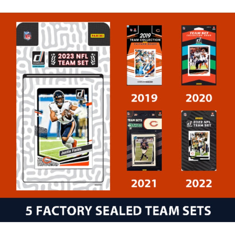 2023 Donruss Chicago Bears Team Set MultiPack 2023 2022 Walter Payton 2021 2020 2019