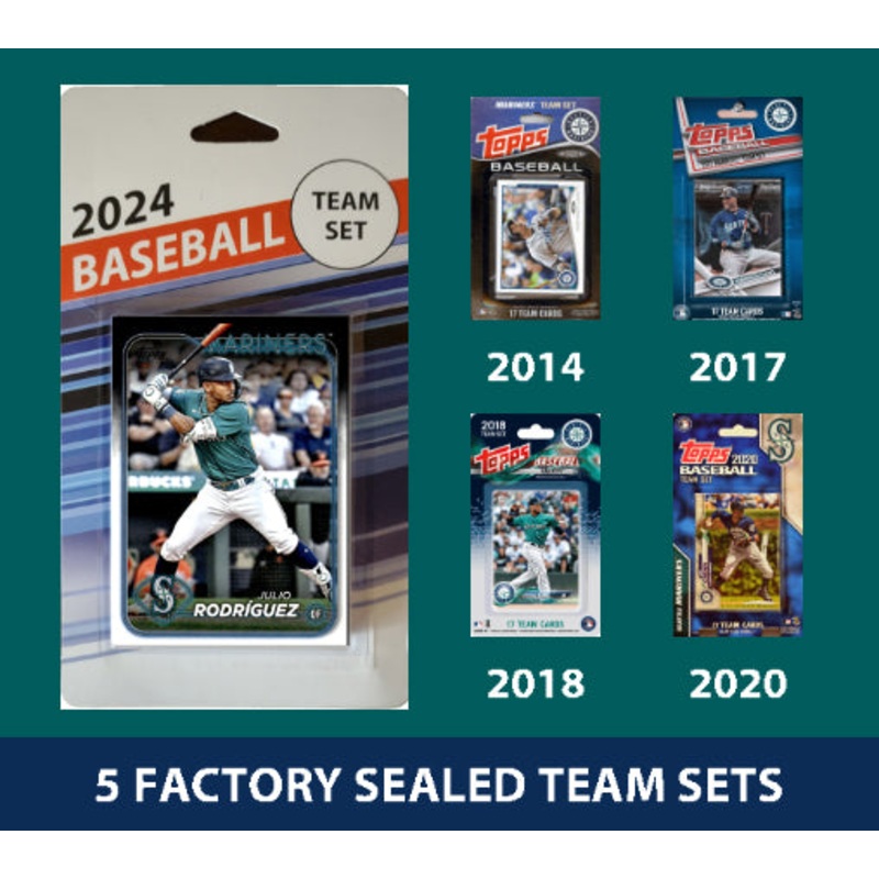 2024 Topps Seattle Mariners Team Set MultiPack 2020 2018 2017 2014 Julio Rodrguez