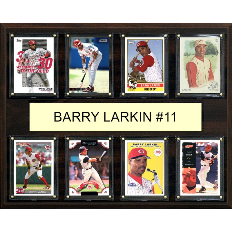 Barry Larkin 8 Card Plaque Topps Bowman 2025 2024 Cincinnati Reds