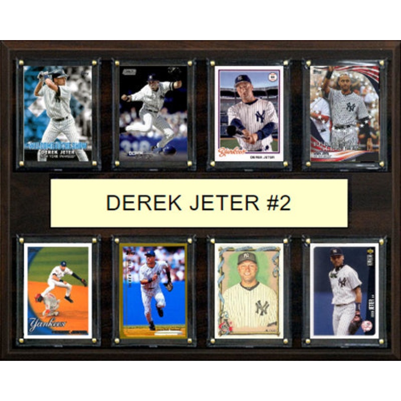 Derek Jeter #2 Plaque 8 Cards Topps Bowman 2023 2024 2022 New York Yankees