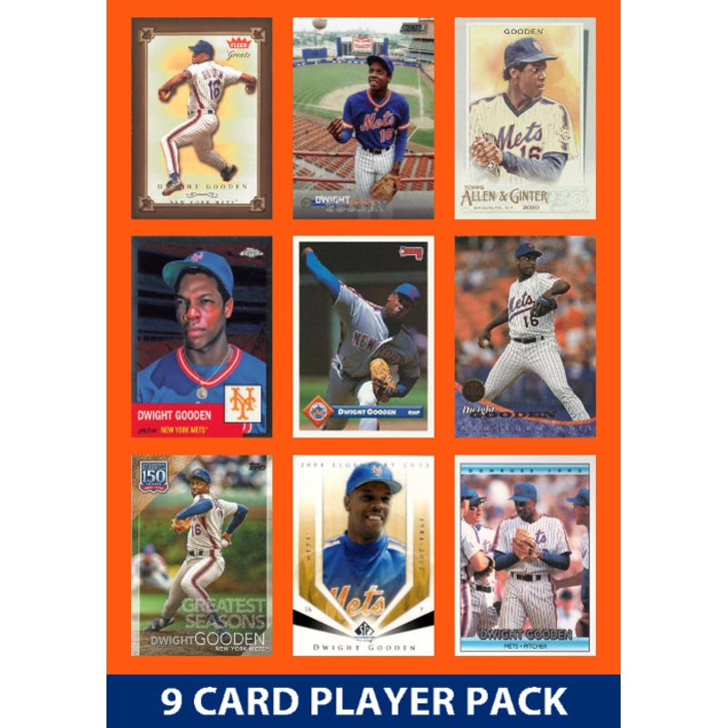 Dwight Gooden Doc New York Mets 9 Card Legend Pack 2025 2024 Topps Bowman 1980s 1990s
