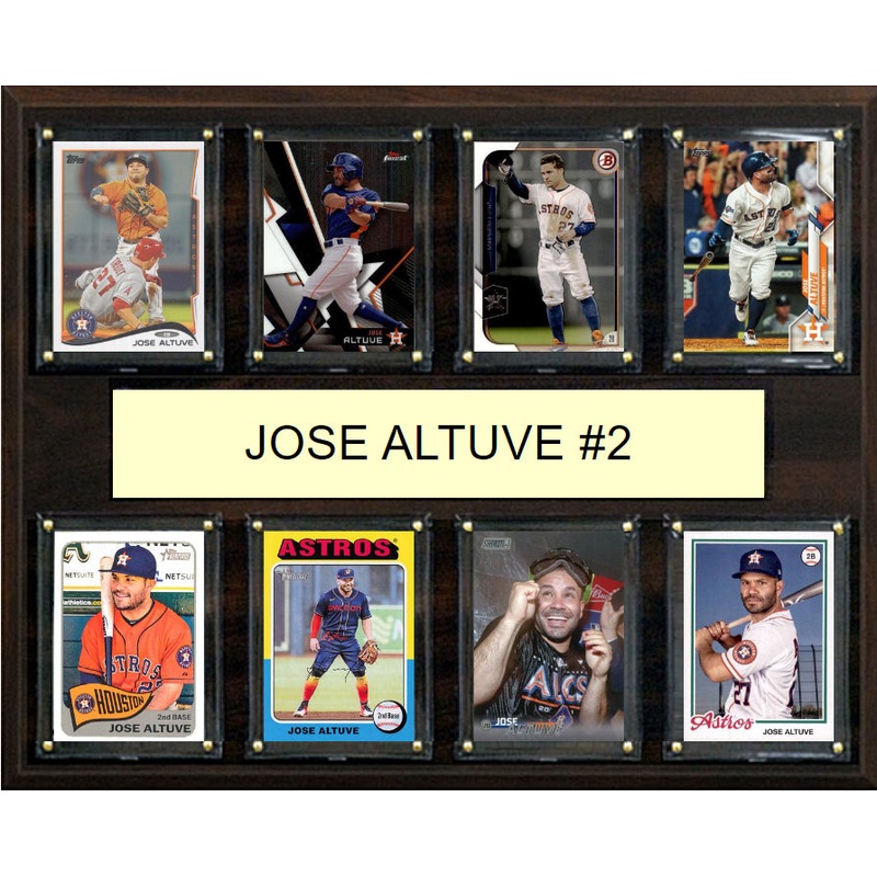 Jose Altuve #2 Plaque 8 Cards Topps Bowman 2023 2024 2022 Houston Astros