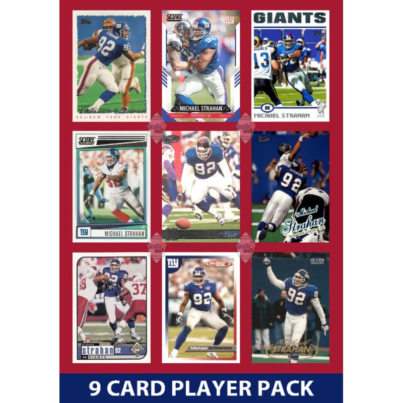 Michael Strahan 9 Card Legend Pack  2024 2025 Donruss Topps Panini Score New York Giants