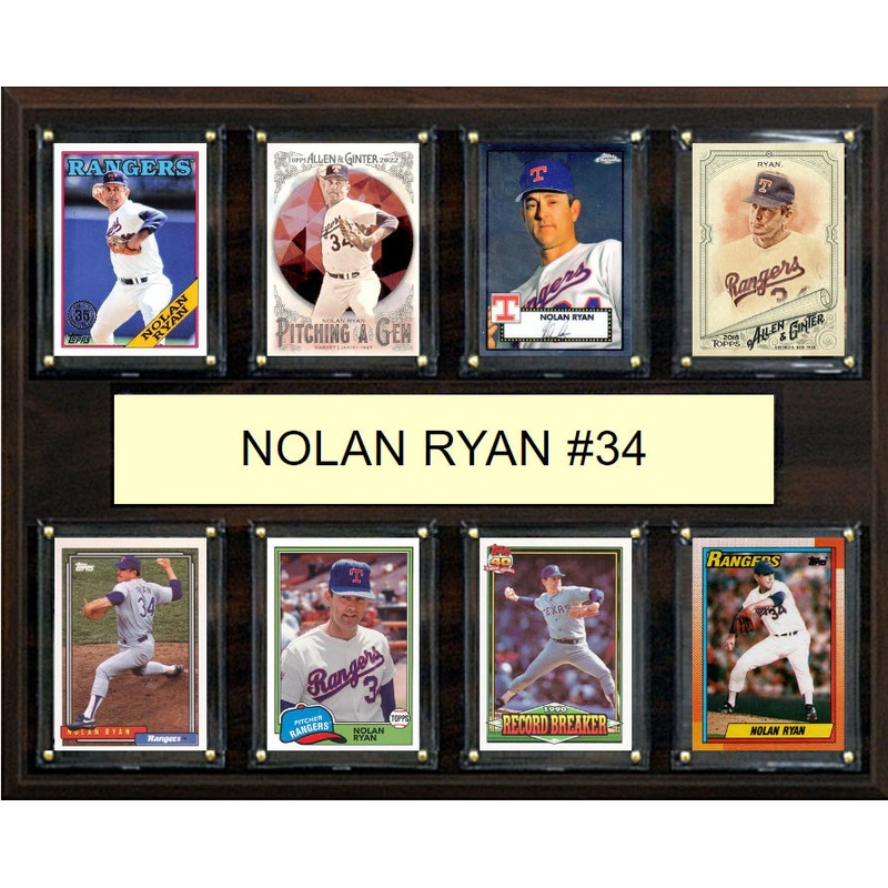 Nolan Ryan #34 Plaque 8 Cards Topps Bowman 2023 2024 2022 Texas Rangers