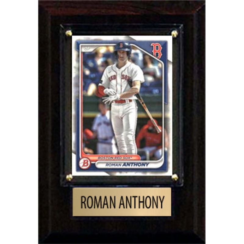 Roman Anthony 2024 2025 Bowman Topps Boston Red Sox 4×6 Plaque