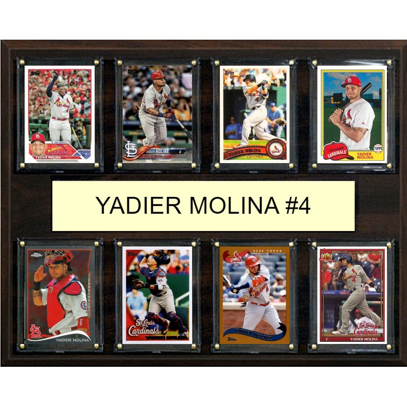 Yadier Molina #4 Plaque 8 Cards Topps Bowman 2023 2024 2022 St Louis Cardinals