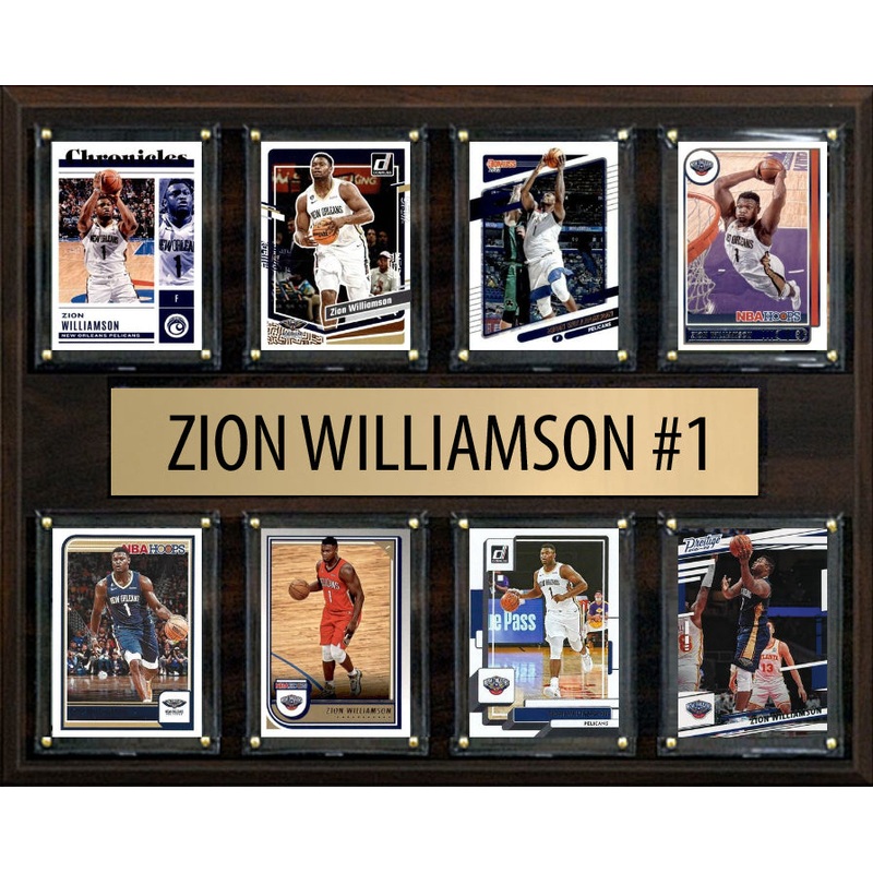 Zion Williamson 8 Card Plaque Donruss Hoops Fleer 2025 2024 New Orleans Pelicans