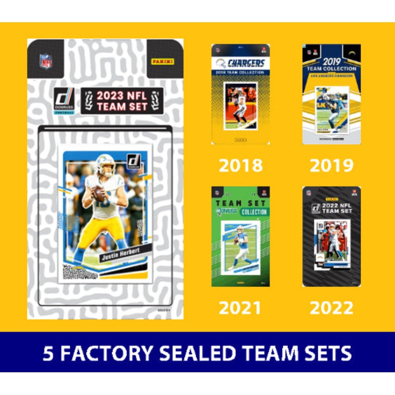 2023 Donruss Los Angeles Chargers Team Set MultiPack Herbert 2022 2021 2019 2018