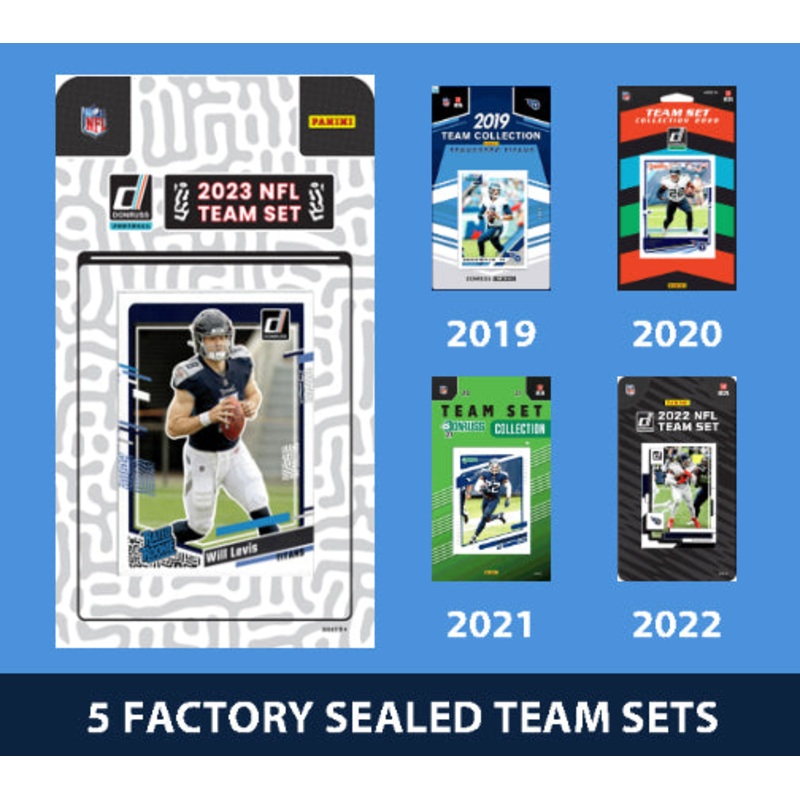 2023 Donruss Tennessee Titans Team Set MultiPack Will Levis RC 2022 2021 2020 2019