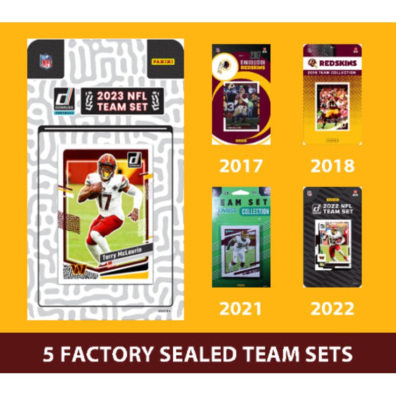 2023 Donruss Washington Commanders Team Set MultiPack 2023 2022 2021 2020 2019