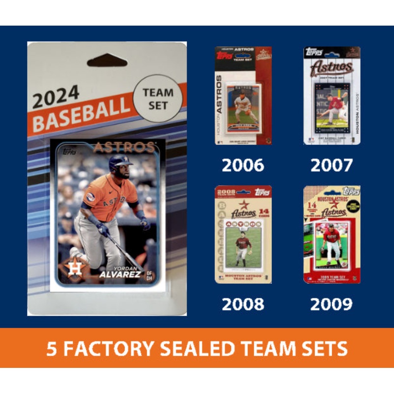2024 Topps Houston Astros Bregman Team Set MultiPack Bagwell 2006 2007 2008 2009